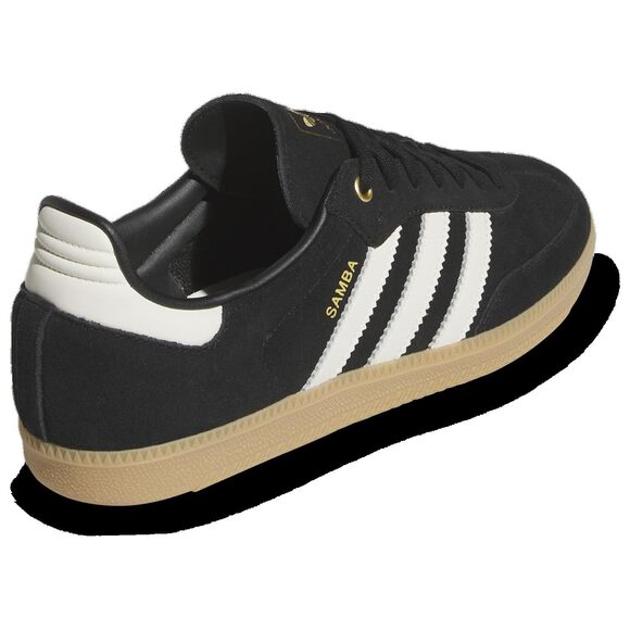 adidas Samba OG Men's Sneaker (Black Metallic Gold, 7.5)